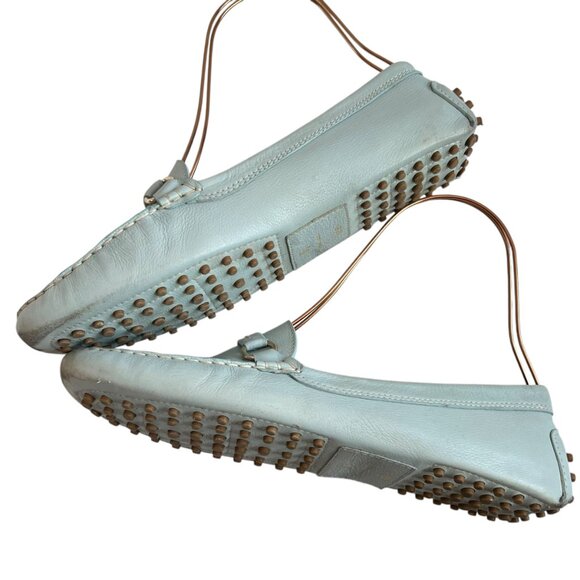 Frances Valentine Light Blue Loafers - Picture 6 of 14